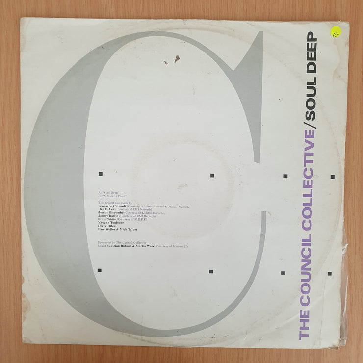 The Council Collective – Soul Deep – Vinyl LP Record - Very-Good Quality (VG)  (verry)