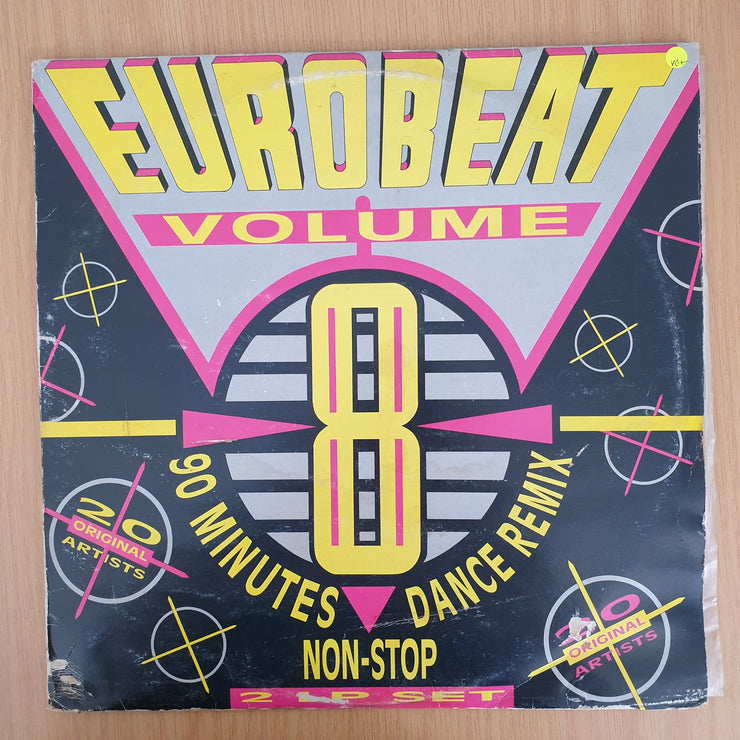 Eurobeat Vol. 8 - Double Vinyl LP Record - Very-Good+ Quality (VG+) (verygoodplus)