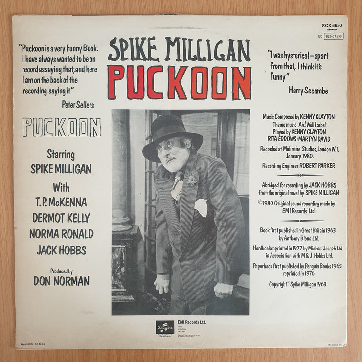 Puckoon ‎ - Spike Milligan, T.P. McKenna, Dermot Kelly, Norma Ronald, Jack Hobbs  – Vinyl LP Record - Very-Good+ Quality (VG+) (verygoodplus)