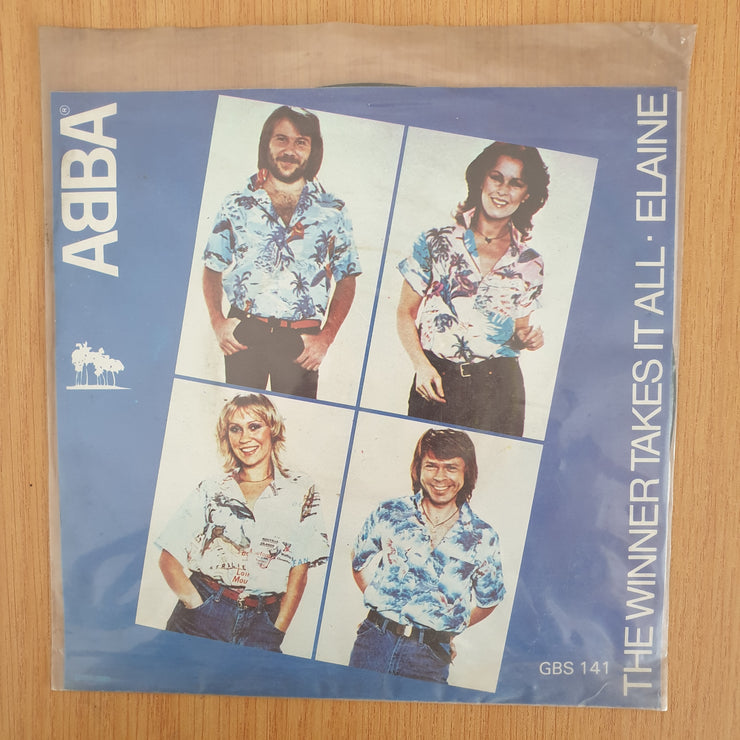 ABBA – The Winner Takes It All / Elaine -  Vinyl 7" Record  (VG+) (DLB)