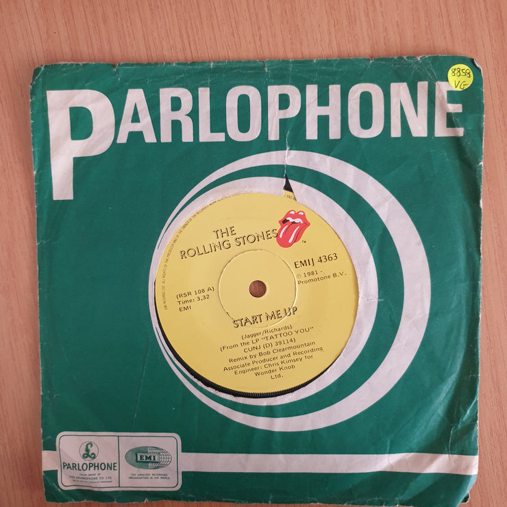 The Rolling Stones – Start Me Up - 7" Vinyl Record  (VG) (DLB)