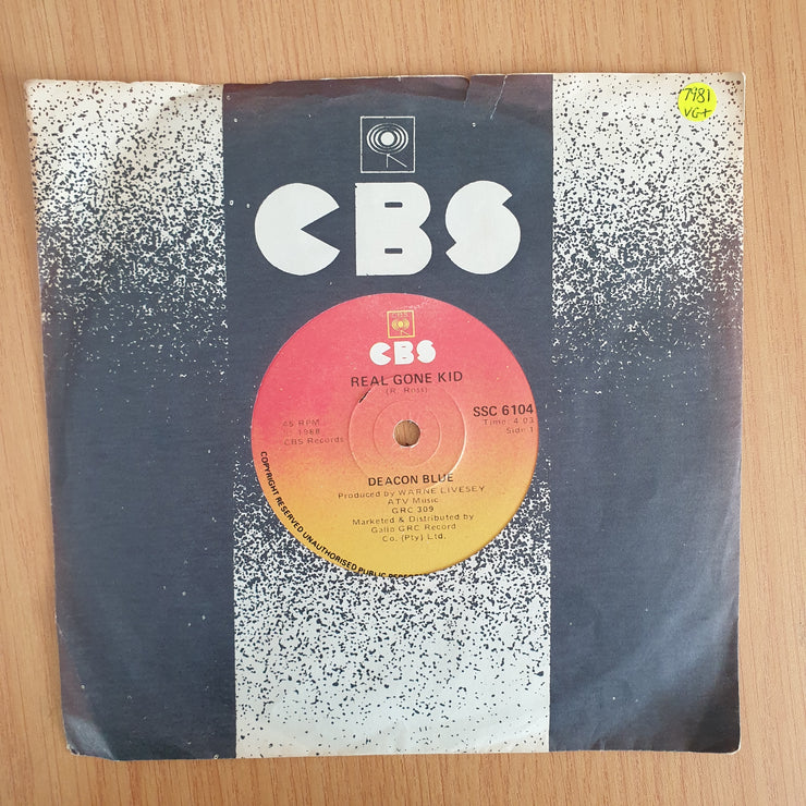 Deacon Blue – Real Gone Kid - 7" Vinyl Record  (VG+) (DLB)
