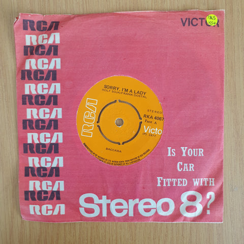 Baccara – Sorry, I'm A Lady - 7" Vinyl Record  (VG+)