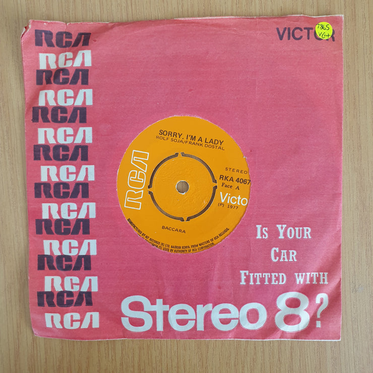Baccara – Sorry, I'm A Lady - 7" Vinyl Record  (VG+)