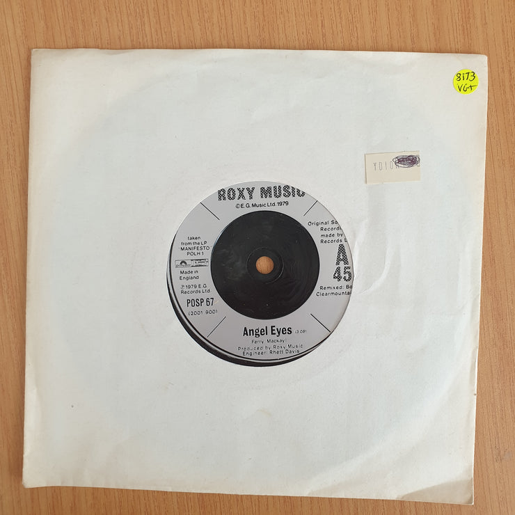 Roxy – Angel Eyes  - Vinyl 7" Record (VG+)