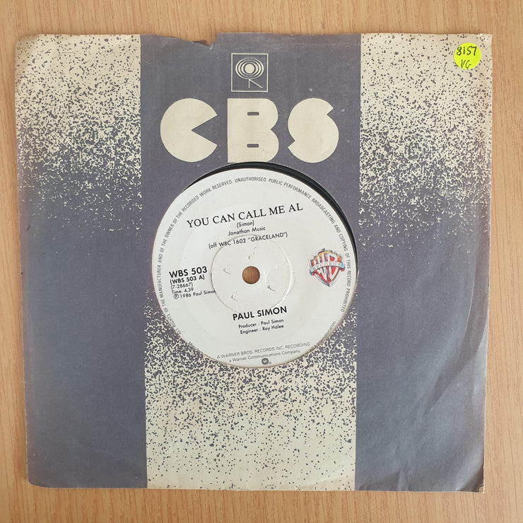 Paul Simon – You Can Call Me Al - Vinyl 7” Record  (VG+) (Aryeh)