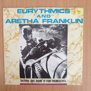 Eurythmics And Aretha Franklin – Sisters Are Doin' It For Themselves - Vinyl 7” Record  (VG+) (Aryeh)