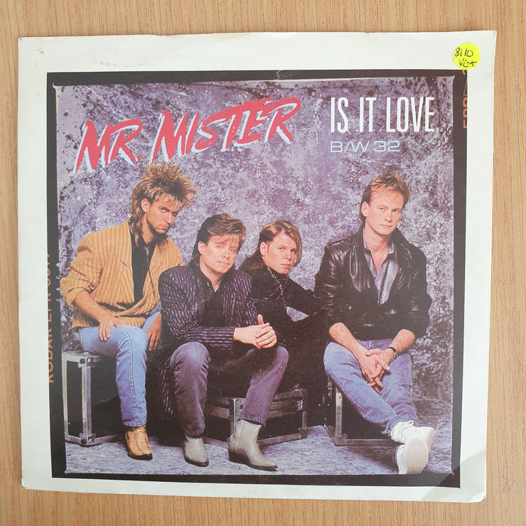 Mr. Mister – Is It Love - Vinyl 7” Record  (VG+) (Aryeh)