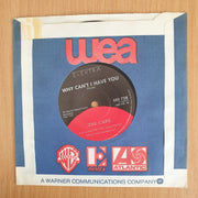 The Cars – Why Can't I Have You - Vinyl 7” Record  (VG+) (Aryeh)