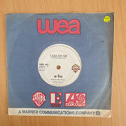 a-ha – Take On Me - Vinyl 7” Record  (VG+) (Aryeh)
