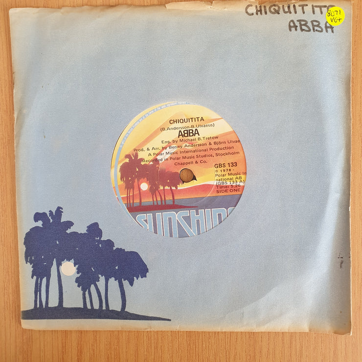 ABBA – Chiquitita - Vinyl 7” Record  (VG+) (Aryeh)