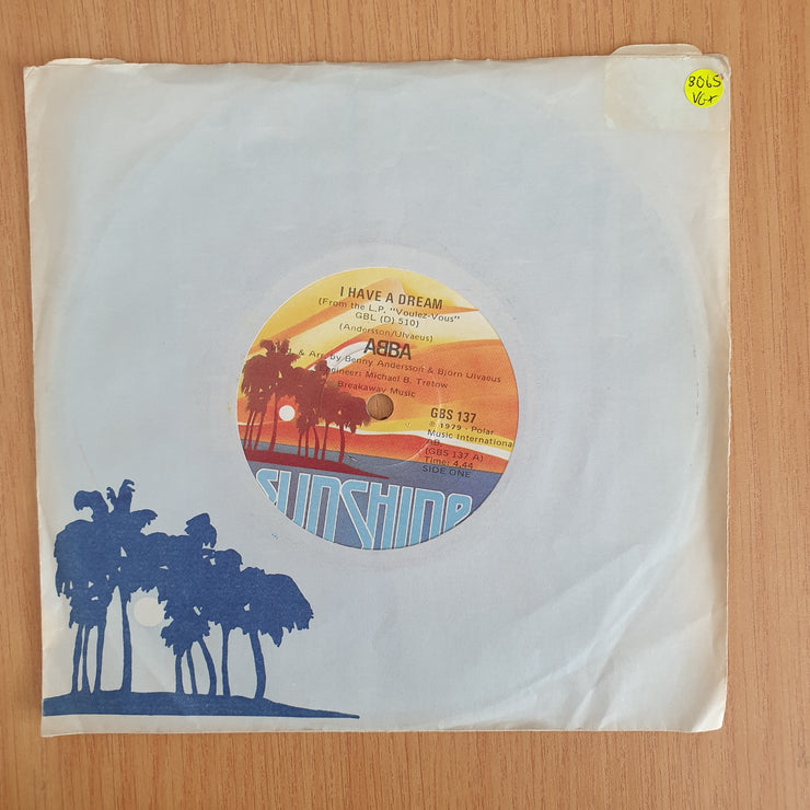ABBA – I Have A Dream - Vinyl 7” Record  (VG+) (Aryeh)