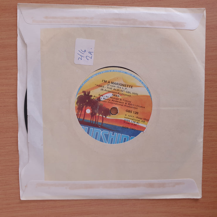 ABBA – Take A Chance On Me / I'm A Marionette - Vinyl 7” Record  (VG+) (Aryeh)
