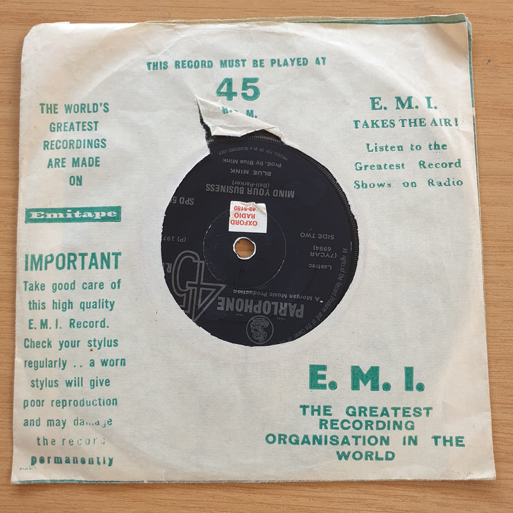 Blue Mink – The Banner Man - Vinyl 7” Record  (VG+) (Aryeh)