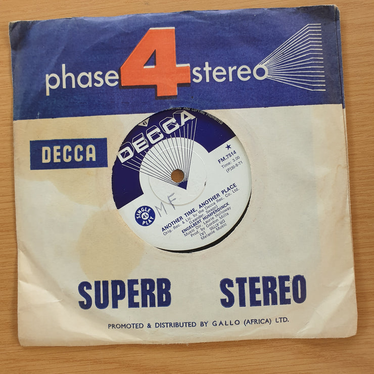 Engelbert Humperdinck – Another Time, Another Place - Vinyl 7" Record  (VG+)