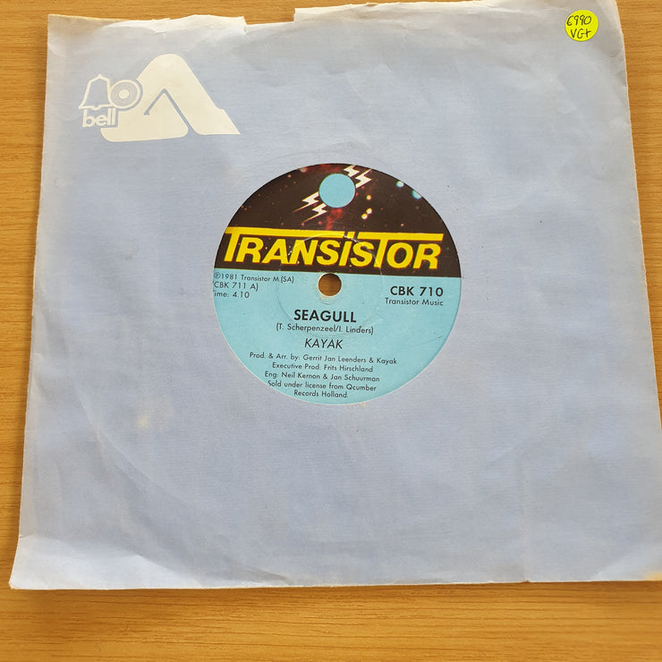 Kayak – Seagull  - Vinyl 7" Record  (VG+)