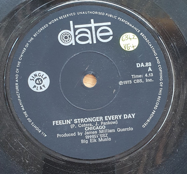 Chicago – Feelin' Stronger Every Day / Jenny - Vinyl 7" Record  (VG+)