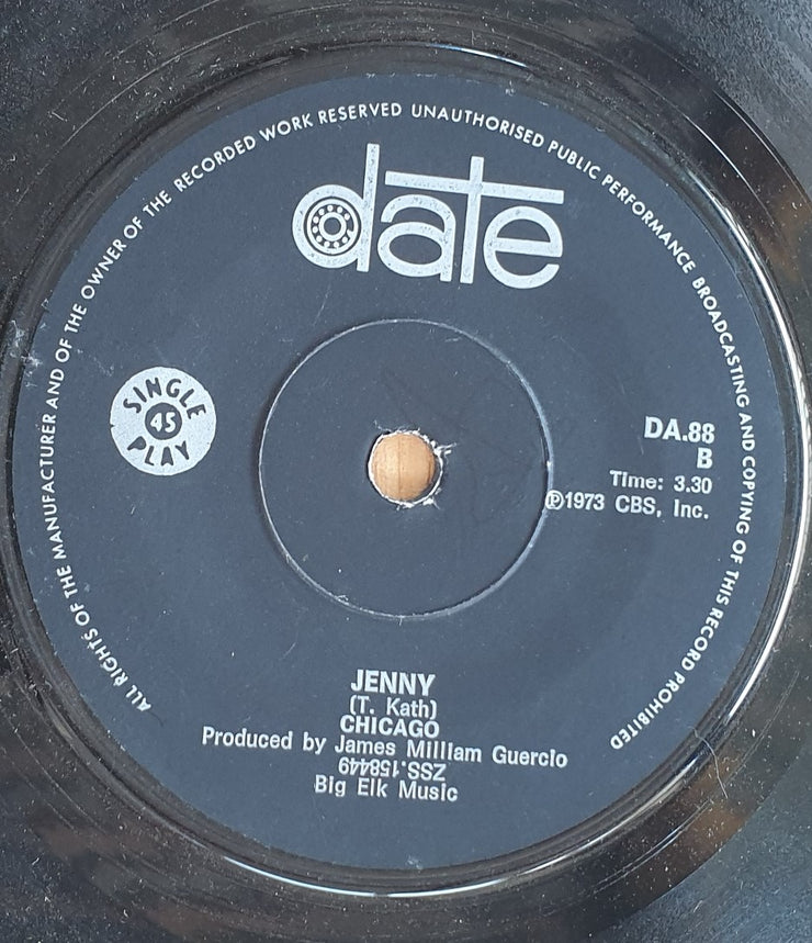 Chicago – Feelin' Stronger Every Day / Jenny - Vinyl 7" Record  (VG+)
