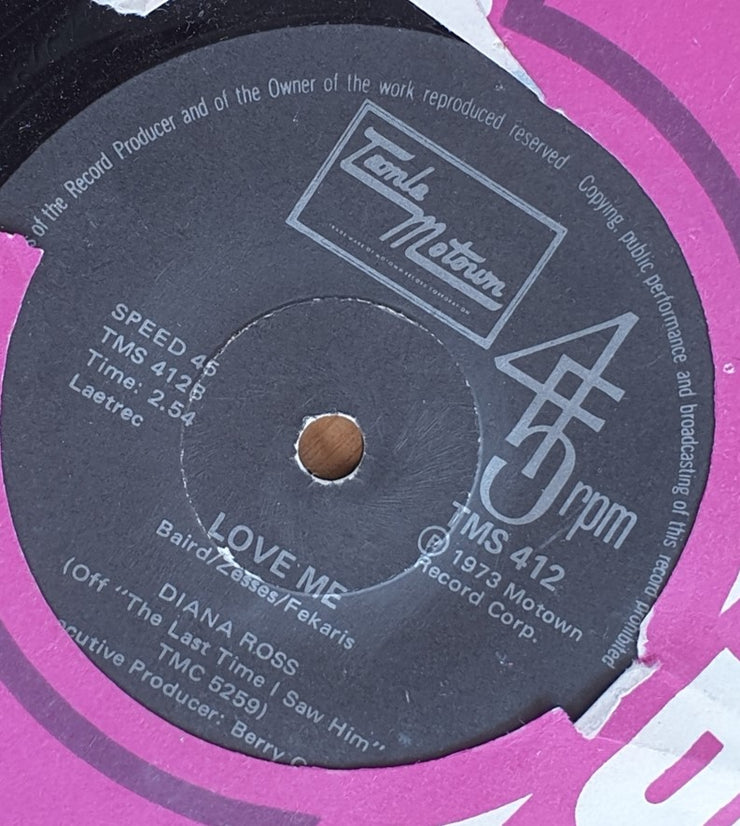 Diana Ross – Behind Closed Doors - Vinyl 7" Record  (VG+)