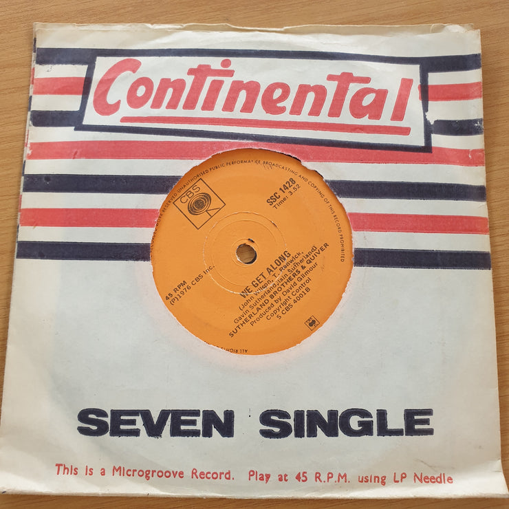 Sutherland Brothers & Quiver – Arms Of Mary / We Get Along - Vinyl 7" Record  (VG+)