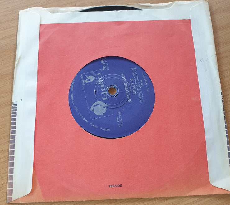 Boney M. ‎– I See A Boat (On The River) / My Friend Jack   - Vinyl 7" Record (VG+)