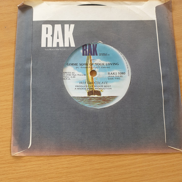 Hot Chocolate – No Doubt About It   - Vinyl 7" Record (VG+)