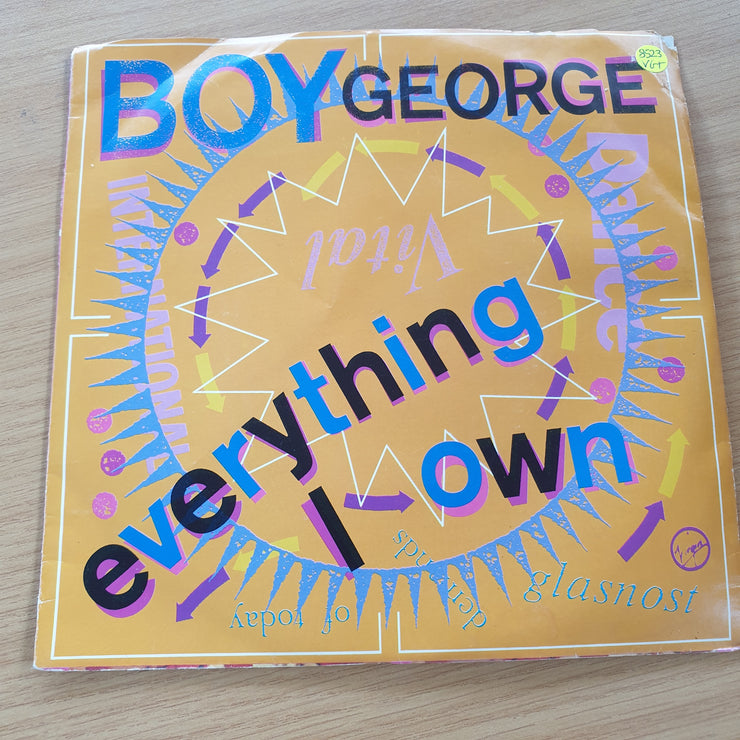 Boy George ‎– Everything I Own  - Vinyl 7" Record (VG+)