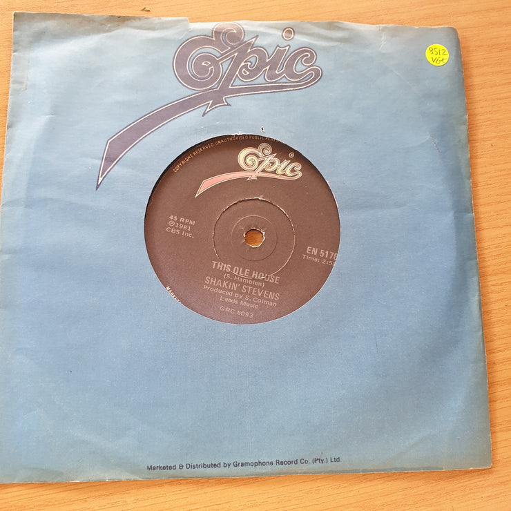 Shakin' Stevens ‎– This Ole House - Vinyl 7" Record (VG+)