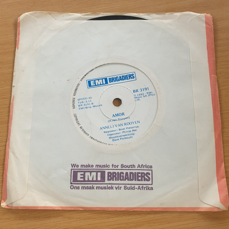 Anneli Van Rooyen - Sewe Sakke Sout - Amor - 7” Record (VG+)  (MWA)