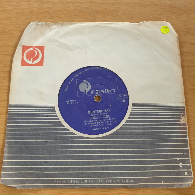 Sugar Cane - Montego Bay - Topsy Turvy - 7” Record (VG+)  (MWA)