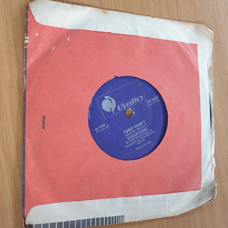 Sugar Cane - Montego Bay - Topsy Turvy - 7” Record (VG+)  (MWA)