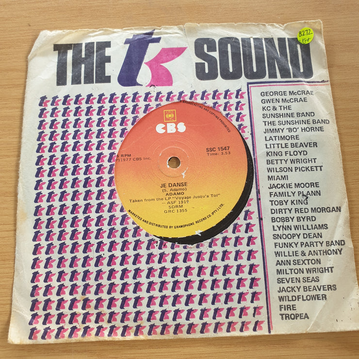 Adamo - Je Danse - Amour Amour - 7” Record (VG+)  (MWA)