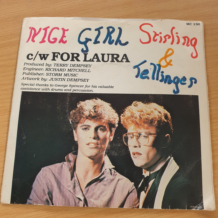 Stirling & Tellinger - Nice Girl c/w For Laura  -  7” Record (VG+)  (MWA)