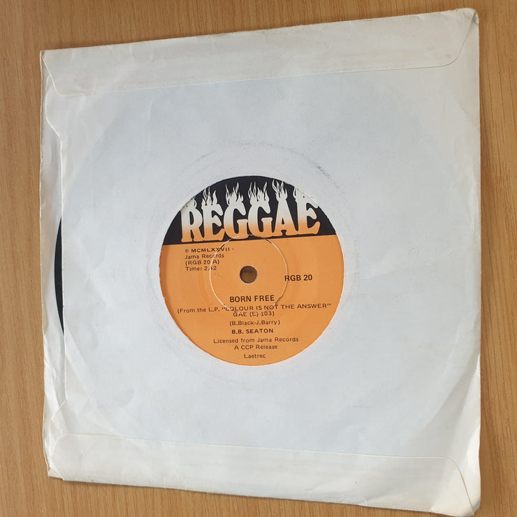 B.B. Seaton - Walking In The Rain - Born Free - 7” Record (VG+)  (MWA)
