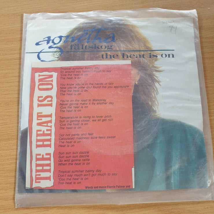 Agnetha Fältskog – The Heat Is On - 7” Record (VG+)  (MWA)