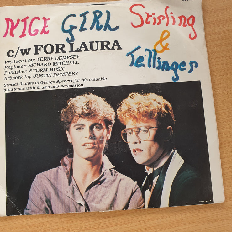Striling & Tellinger - Nice Girl For Laura - 7” Record (VG+)  (MWA)