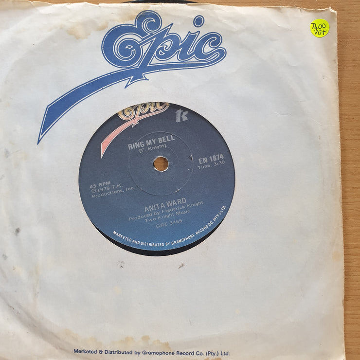 Anita Ward - Ring My Bell - If I Could Feel That Old Feeling Again - 7” Record (VG+)  (MWA)
