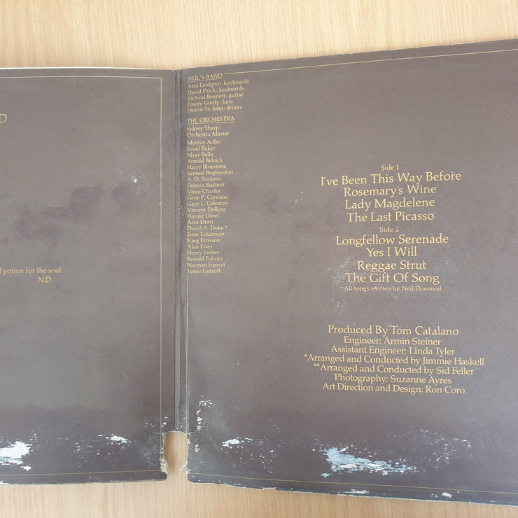 Neil Diamond - Longfellow  Serenade - Vinyl LP Record - Good+ Quality (G+) (gplus)