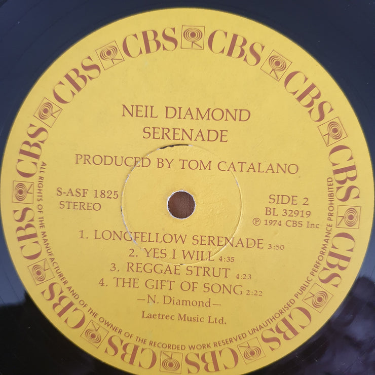 Neil Diamond - Longfellow  Serenade - Vinyl LP Record - Good+ Quality (G+) (gplus)