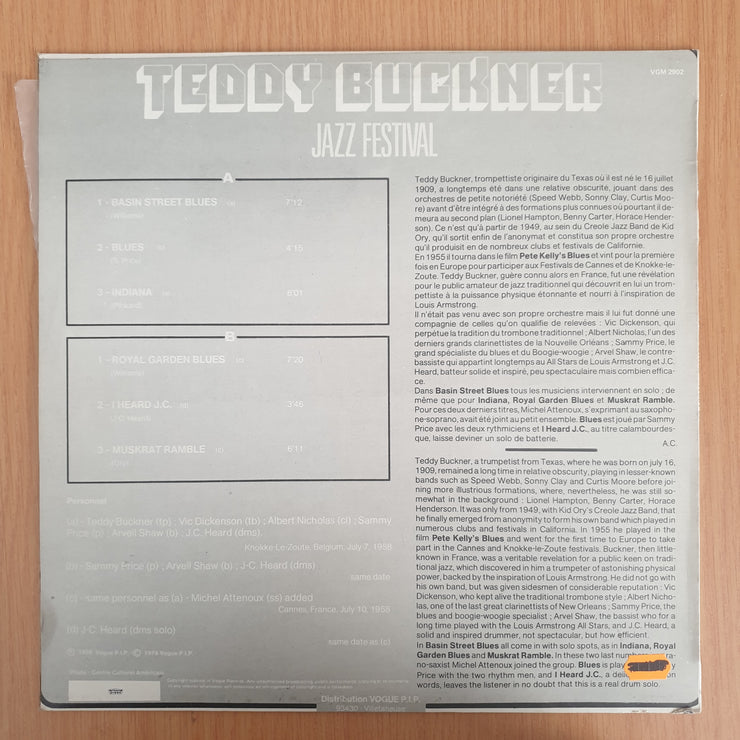 Teddy Buckner – Jazz Festival – Vinyl LP Record - Very-Good+ Quality (VG+) (verygoodplus)