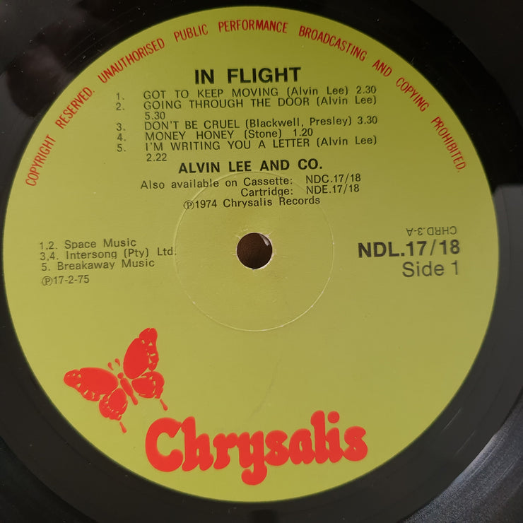 Alvin Lee & Co. – In Flight – Vinyl LP Record - Very-Good+ Quality (VG+) (verygoodplus)