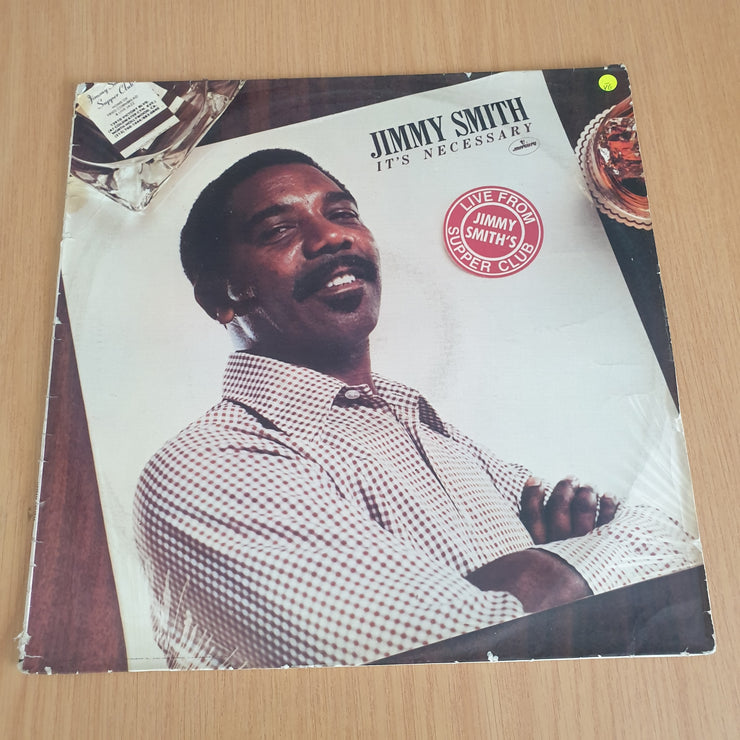 Jimmy Smith – It's Necessary – Vinyl LP Record - Very-Good- Quality (VG-) (minus)