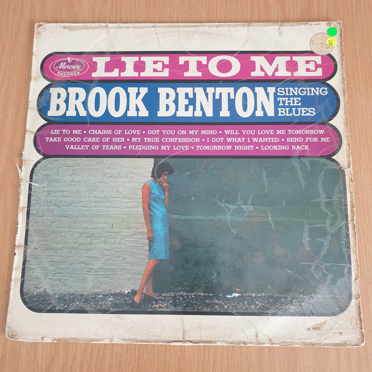 Brook Benton ‎– Lie To Me - Brook Benton Singing The Blues  - Vinyl LP Record  - Fair/Good Quality (G) (goood)