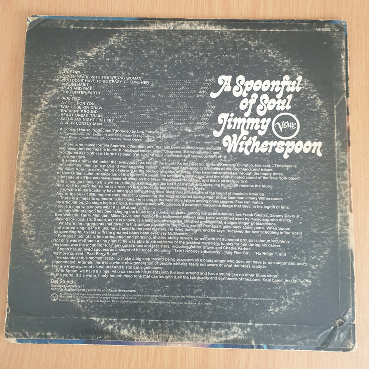 Jimmy Witherspoon – A Spoonful Of Soul - Vinyl LP Record - Very-Good Quality (VG)  (verry)