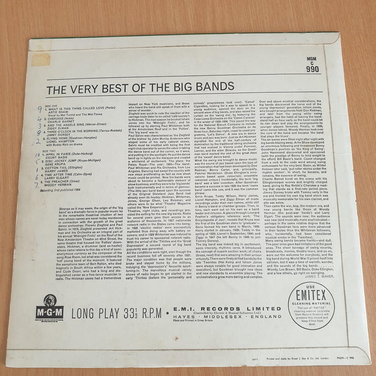 The Very Best Of The Big Bands - Vinyl LP Record - Very-Good+ Quality (VG+) (verygoodplus)