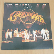 Commodores – Live!  – Double Vinyl LP Record - Very-Good+ Quality (VG+) (verygoodplus)