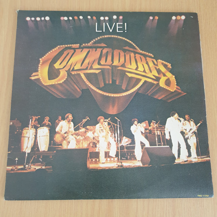 Commodores – Live!  – Double Vinyl LP Record - Very-Good+ Quality (VG+) (verygoodplus)