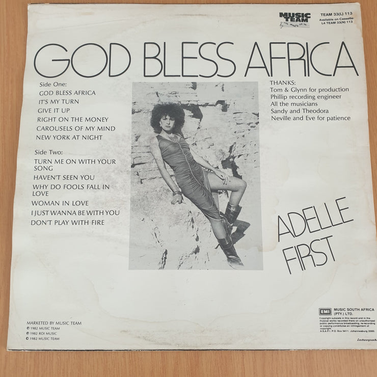 Adelle First – God Bless Africa - Vinyl LP Record - Very-Good+ Quality (VG+) (verygoodplus)