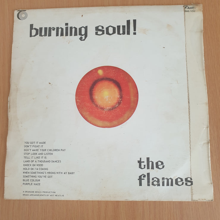 The Flames - Burning Soul (RMG1232) - Vinyl LP Record (VG)
