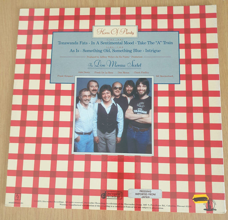 Horn Of Plenty  - Don Menza With Chuck Findley, Bill Reichenbach, Frank Strazzeri, Frank De La Rosa, John Dentz - Vinyl LP Record (VG+)
